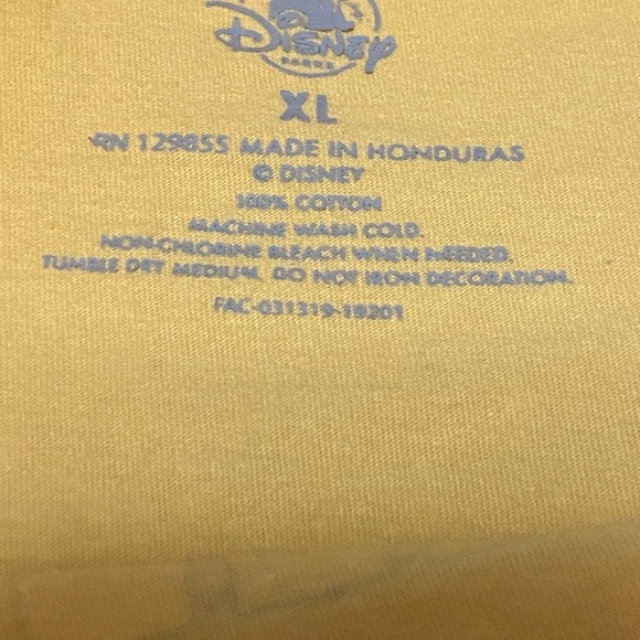 Women's XL Disney Yellow Graphic Tee - Picture 3 of 3